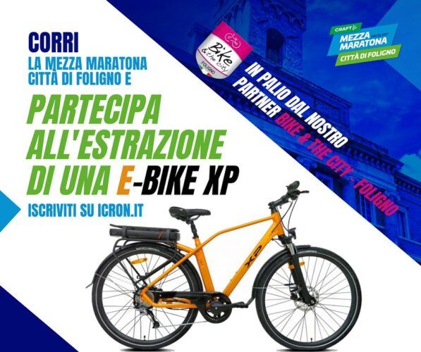 e-bike XP D9.1 del valore di € 1828,00 messa in palio dal nostro Partner BIKE & THE CITY - FOLIGNO.