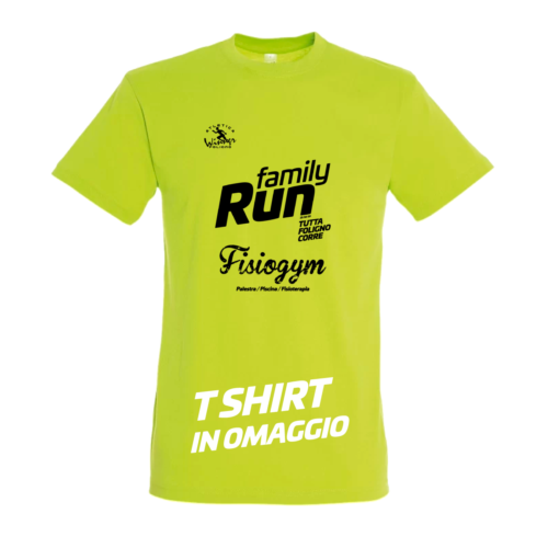 T-Shirt in omaggio! Iscriviti alla Family Run Foligno 2023!